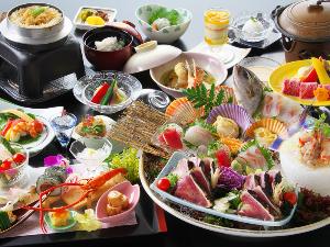 【旬彩物語／夏木立コース】旬魚姿造り、黒毛和牛焼きしゃぶ付き
