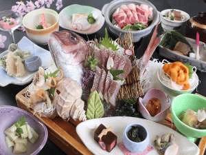H.27年3・4月鯛の姿造り付・春の特別会席膳