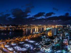 ホテル最上階からの風景
