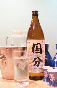 地元の本格芋焼酎（さつま国分）