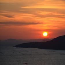 冬の夕日