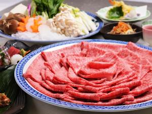 細かなサシの入った神戸ビーフをしゃぶしゃぶで♪