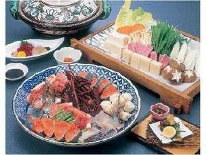 行者鍋です★当館自慢の魚介類のお鍋です!!一度はお召し上がりませ～!!