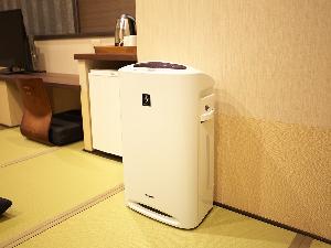 全室 加湿機能付空気清浄機完備しております