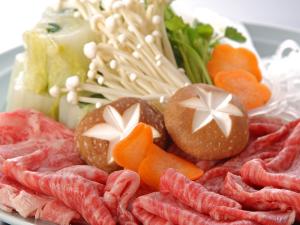【和牛しゃぶしゃぶ鍋】自家製ポン酢でお召しあがりください♪（一例）