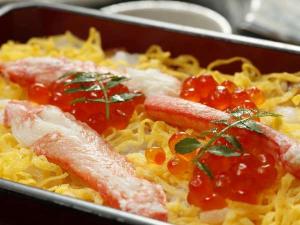 冬季夕食◆カニのプランには、かにちらし寿司がつきます☆