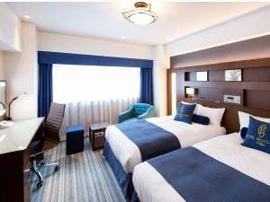 【ツインルーム】ゆったり26平米のお部屋はご家族やカップルに最適です。