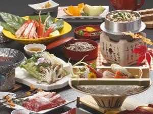 季節替わりのお手軽会席★すきやき鍋、蜆の釜飯、デザートなど全8品（写真は11/7～3/31の料理イメージ）