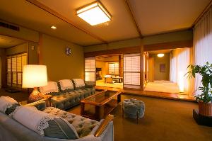 【特別室】◆指宿◆和室12.5帖＋応接間15帖＋檜風呂【指宿の棟】