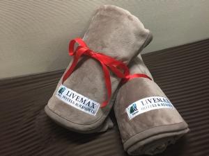 見た目もオシャレ！暖かさ抜群のリブマックスオリジナル毛布。