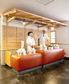 しんわダイニング「天・地・海」〜TEN CHI KAI〜　大かまどで三重県推奨米を炊きあげます