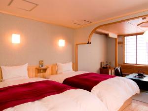 ◆囲炉裏部屋は、ひと部屋ごとに内容が違います。どのタイプも和のテイストが落ち着くツインルーム