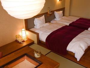 ◆囲炉裏部屋は、ひと部屋ごとに内容が違います。どのタイプも和のテイストが落ち着くツインルーム