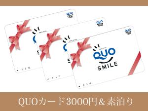 QUOカード3000円付プラン（素泊り）