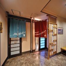 ◆男女別天然温泉大浴場入口(9階)