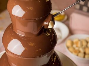 夕食バイキングチョコレート