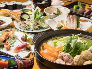 創作和食料理の一例（日本料理きらく）