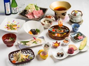 山形牛のすき焼きを堪能する和食膳
