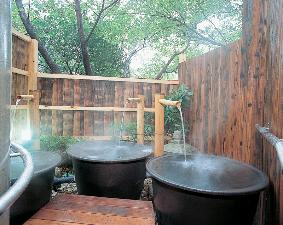 無料貸切風呂 5番地「釜風呂」