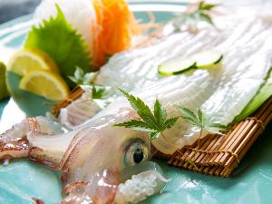 ◆呼子イカの活き造り◆その旨みは新鮮な証‐‐