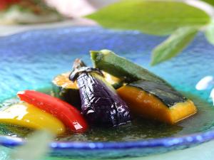 【2016夏・山荘】夏野菜の揚げ浸し