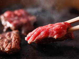 讃岐牛（もも肉）を石焼で堪能　一例