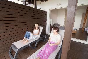 ビーチサイドスーペリアのテラス