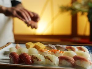 ご夕食の一例（お寿司食べ放題付）