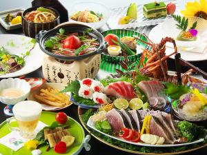 夏の創作会席≪超希少！土佐赤牛を使った芋ケンピすき焼きと夏の土佐の恵みを食す≫