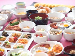 80品無料朝食バイキング