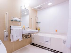 ユニバーサルダブル24平米/160cm幅ベッドのバス