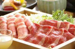 山形牛と米澤豚のしゃぶしゃぶ