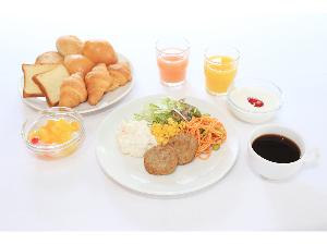 朝食盛り付け例