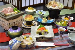 特選牛と庄内豚のＷ陶板焼き