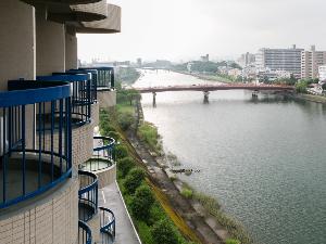 【お部屋】川側｜和室/坂本竜馬が泳いだ「鏡川」が望めます