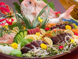 【お食事】夕食/南国土佐の郷土料理『皿鉢(さわち)料理』※一例