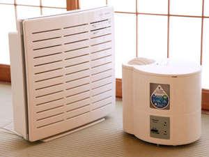 「加湿器と空気清浄器をご希望の方はご予約時にお申し付けください」