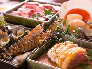 ＜網焼香房 輪＞海鮮＆お肉どっちも楽しみたい方への欲張りなコースもご用意！