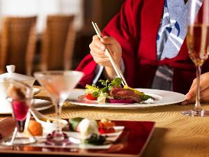 【フレンチ一例】浴衣や作務衣など気楽な装いでお食事にお越し下さい。