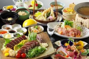 【藁焼きカツオの7種味比べ土佐風会席】カツオ好きにはたまらない！戻りガツオを7種の味で存分にご堪能！