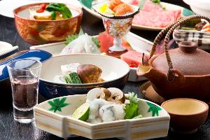 黒毛和牛一品「しゃぶしゃぶ」付き創作懐石（一例）