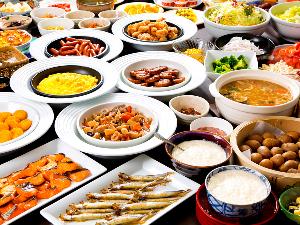 ■朝食バイキング■「あれもこれも」と、思わず目移りしちゃう和洋約【５０種類】のメニューをご用意
