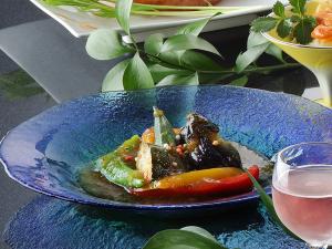 【2018夏・雪花】冷菜　夏野菜の揚げ浸し卸しソース