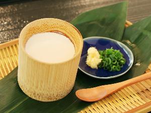 手作り竹筒豆腐