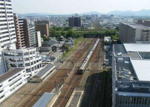 シースルーバスルームから眺める南側からの景色♪