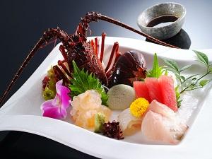 【夕食】伊勢海老姿造り◆