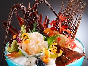 【夕食】伊勢海老姿造り◆
