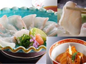 【夕食】薄造り+煮付け+小鍋◆