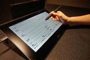 チェックインはタブレットで行います♪