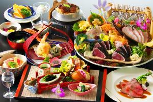 【旬彩物語／春風コース】和牛ローストビーフに和牛釜飯、金目鯛蕗味噌道明寺蒸し、鰹のタタキなど全11品
